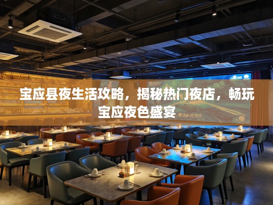 宝应县夜生活攻略，揭秘热门夜店，畅玩宝应夜色盛宴
