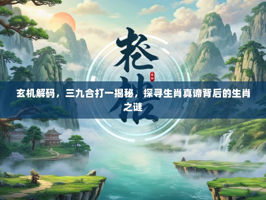 玄机解码,三九合打一揭秘,探寻生肖真谛背后的生肖之谜 玄机解码,三九合打一揭秘,探寻生肖真谛背后的生肖之谜