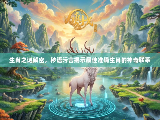 生肖之谜解密,秽语污言揭示最佳准确生肖的神奇联系 生肖之谜解密,秽语污言揭示最佳准确生肖的神奇联系