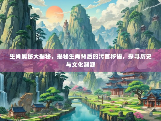 生肖奥秘大揭秘,揭秘生肖背后的污言秽语,探寻历史与文化渊源 生肖奥秘大揭秘,揭秘生肖背后的污言秽语,探寻历史与文化渊源