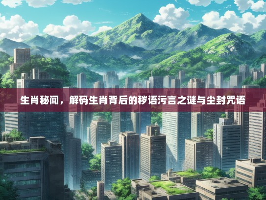 生肖秘闻,解码生肖背后的秽语污言之谜与尘封咒语 生肖秘闻,解码生肖背后的秽语污言之谜与尘封咒语