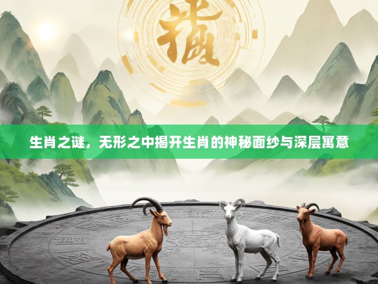 生肖之谜,无形之中揭开生肖的神秘面纱与深层寓意 生肖之谜,无形之中揭开生肖的神秘面纱与深层寓意