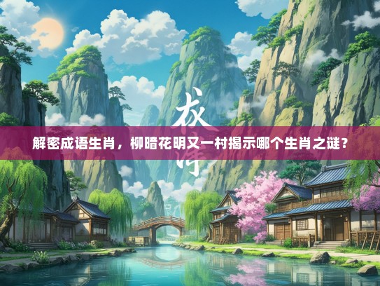 解密成语生肖,柳暗花明又一村揭示哪个生肖之谜? 解密成语生肖,柳暗花明又一村揭示哪个生肖之谜?
