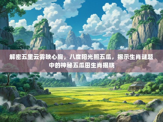 解密五里云雾映心胸,八度阳光照五瓜,揭示生肖谜题中的神秘五瓜田生肖揭晓 解密五里云雾映心胸,八度阳光照五瓜,揭示生肖谜题中的神秘五瓜田生肖揭晓