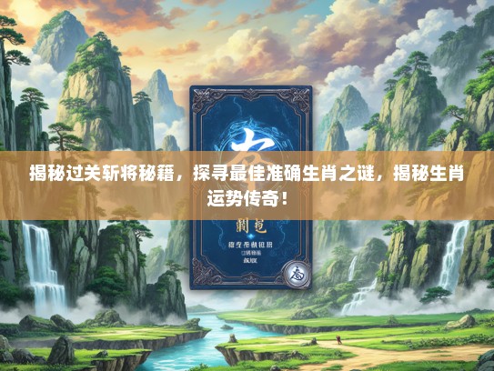 揭秘过关斩将秘籍,探寻最佳准确生肖之谜,揭秘生肖运势传奇! 揭秘过关斩将秘籍,探寻最佳准确生肖之谜,揭秘生肖运势传奇!