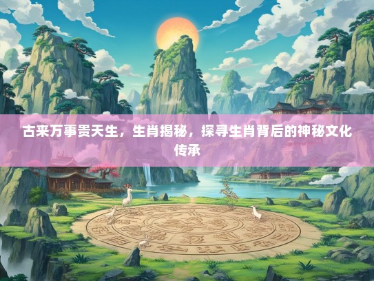 古来万事贵天生，生肖揭秘，探寻生肖背后的神秘文化传承