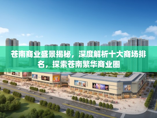 苍南商业盛景揭秘,深度解析十大商场排名,探索苍南繁华商业圈 苍南商业盛景揭秘,深度解析十大商场排名,探索苍南繁华商业圈
