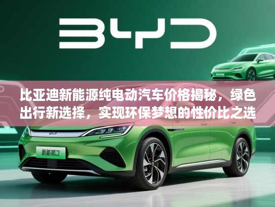 比亚迪新能源纯电动汽车价格揭秘，绿色出行新选择，实现环保梦想的性价比之选