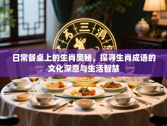 日常餐桌上的生肖奥秘，探寻生肖成语的文化深意与生活智慧