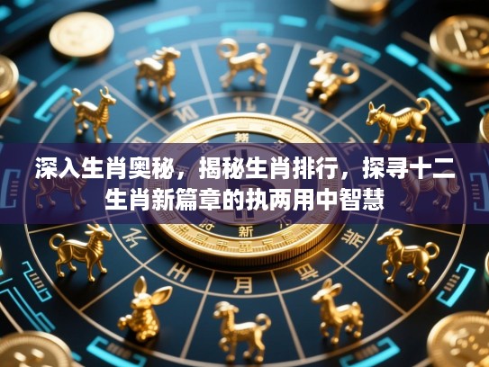 深入生肖奥秘,揭秘生肖排行,探寻十二生肖新篇章的执两用中智慧 深入生肖奥秘,揭秘生肖排行,探寻十二生肖新篇章的执两用中智慧