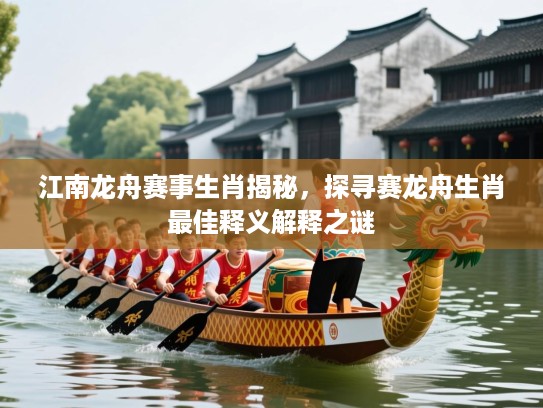 江南龙舟赛事生肖揭秘，探寻赛龙舟生肖最佳释义解释之谜