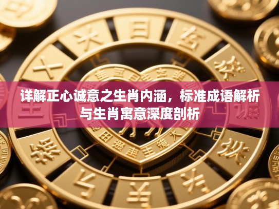 详解正心诚意之生肖内涵,标准成语解析与生肖寓意深度剖析 详解正心诚意之生肖内涵,标准成语解析与生肖寓意深度剖析