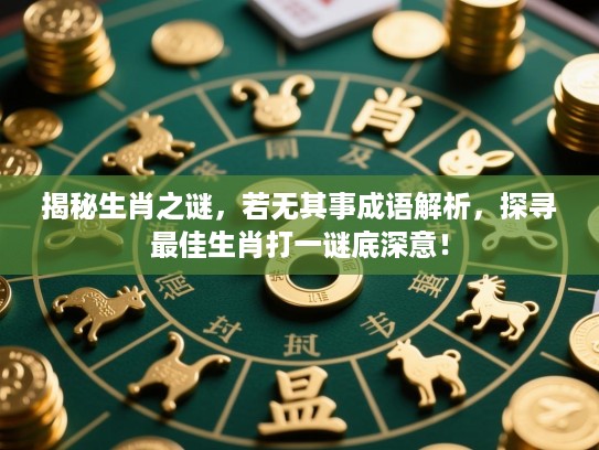 揭秘生肖之谜,若无其事成语解析,探寻最佳生肖打一谜底深意! 揭秘生肖之谜,若无其事成语解析,探寻最佳生肖打一谜底深意!