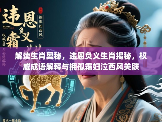 解读生肖奥秘,违恩负义生肖揭秘,权威成语解释与拥孤霜妇泣西风关联 解读生肖奥秘,违恩负义生肖揭秘,权威成语解释与拥孤霜妇泣西风关联