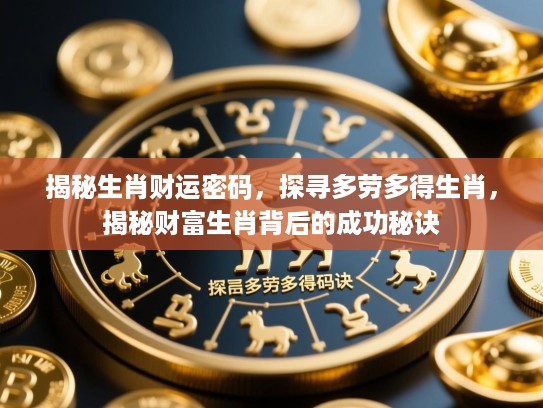揭秘生肖财运密码，探寻多劳多得生肖，揭秘财富生肖背后的成功秘诀