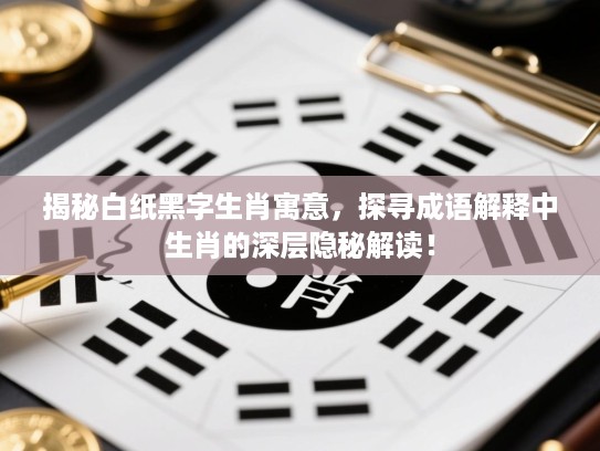 揭秘白纸黑字生肖寓意，探寻成语解释中生肖的深层隐秘解读！