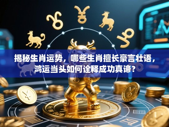 揭秘生肖运势,哪些生肖擅长豪言壮语,鸿运当头如何诠释成功真谛? 揭秘生肖运势,哪些生肖擅长豪言壮语,鸿运当头如何诠释成功真谛?