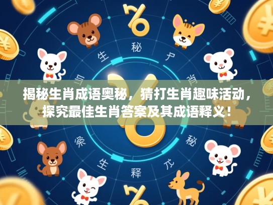 揭秘生肖成语奥秘,猜打生肖趣味活动,探究最佳生肖答案及其成语释义! 揭秘生肖成语奥秘,猜打生肖趣味活动,探究最佳生肖答案及其成语释义!