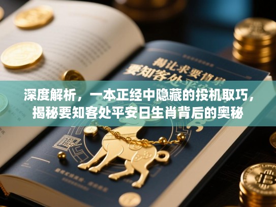 深度解析,一本正经中隐藏的投机取巧,揭秘要知客处平安日生肖背后的奥秘 深度解析,一本正经中隐藏的投机取巧,揭秘要知客处平安日生肖背后的奥秘