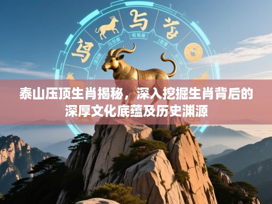 泰山压顶生肖揭秘，深入挖掘生肖背后的深厚文化底蕴及历史渊源